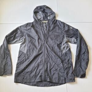Smartwool Jacket Mens Medium Gray Hooded Lightweight Merino Wool Lined SW015171